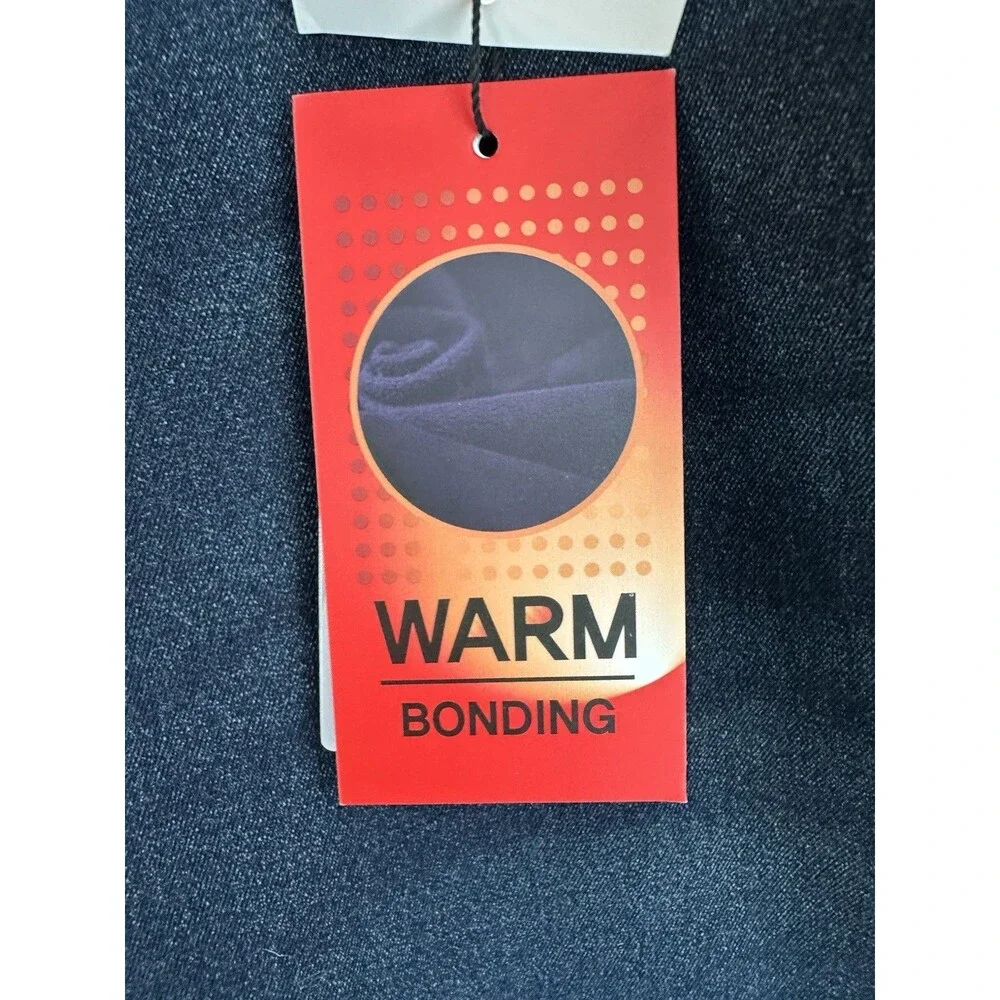 NWT McStuart New York Mens 34 Warm Bonded Thermal Lined Jeans Dark Indigo